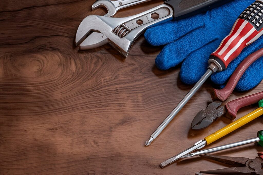 "Estwing hammer striking nail on a construction frame"